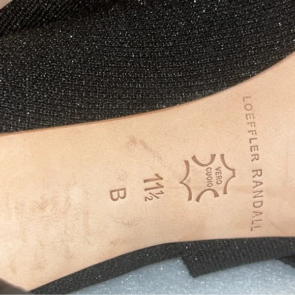 Loeffler Randall Kassidy Black/Shimmer Knit Bow Ankle Sock Booties New - Picture 11 of 13